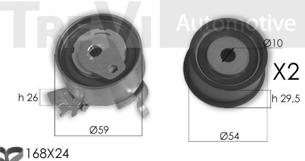 TREVI AUTOMOTIVE Комплект ремня ГРМ KD1383